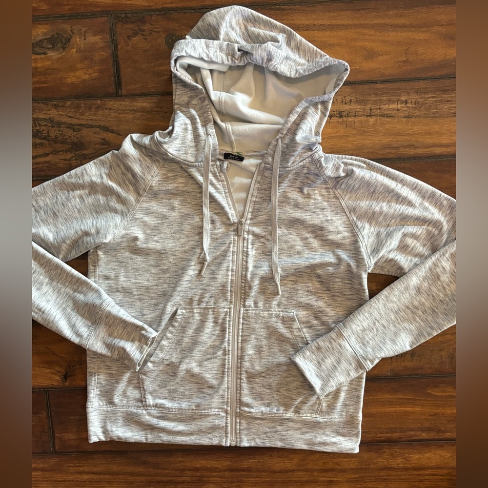 Like New Athletic Works Gray Zip-Up Hoodie With Pockets